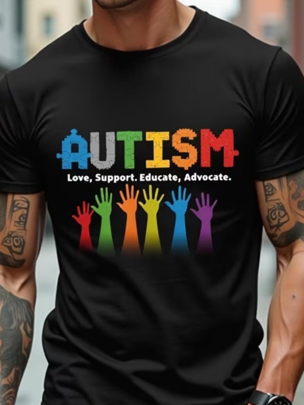 Graphic Tee Autism AWARENESS - Picture 3 of 4